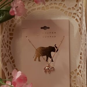 LC Lauren Conrad Elephant Pendant Necklace